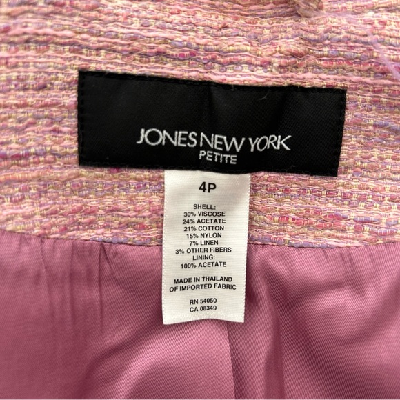 Jones New York Petite Tweed Blazer Jacket - Picture 8 of 10
